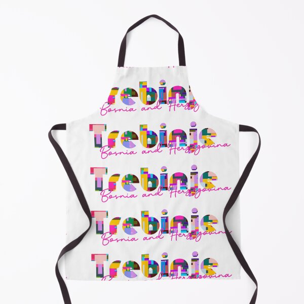 Item preview, Trebinje, Bosnia and Herzegovina, Vibrant Abstract City Typography Art designed and sold by Wanderful-roads.