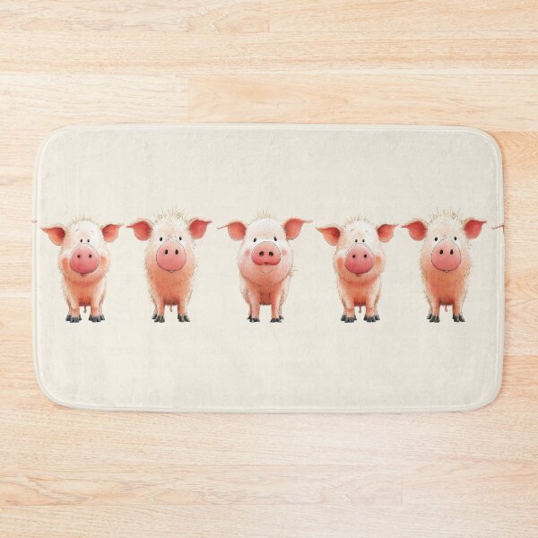 Item preview, NOSEY PIG ' Pig Friends! ' By Shirley MacArthur designed and sold by Shirley MacArthur Art.