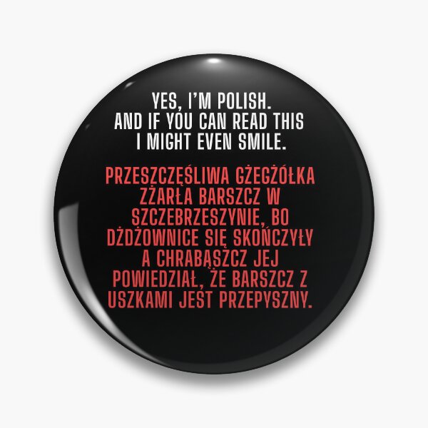 Item preview, I'm Polish. Difficult Sentence. Funny Polish language check. designed and sold by MirAgi.