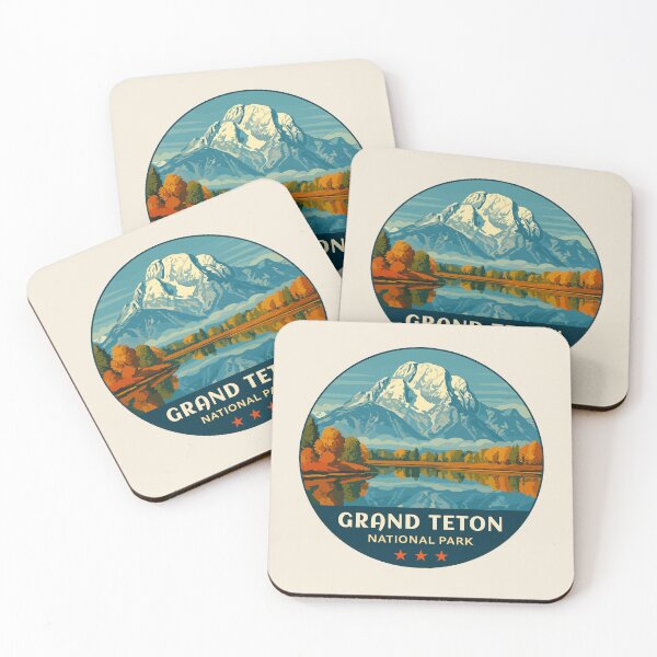 Item preview, Grand Teton National Park Retro Sticker designed and sold by Gideon Emmerich.
