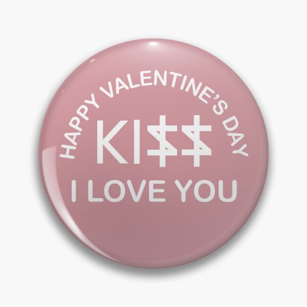 Item preview, Minimalist Valentine’s Day T-Shirt – KISS in Pigpen Cipher – Encoded Typography Design designed and sold by SplashTastic.