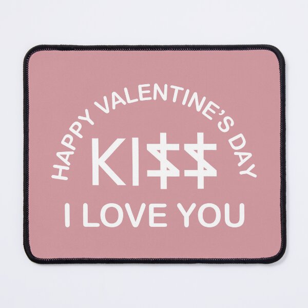 Item preview, Minimalist Valentine’s Day T-Shirt – KISS in Pigpen Cipher – Encoded Typography Design designed and sold by SplashTastic.
