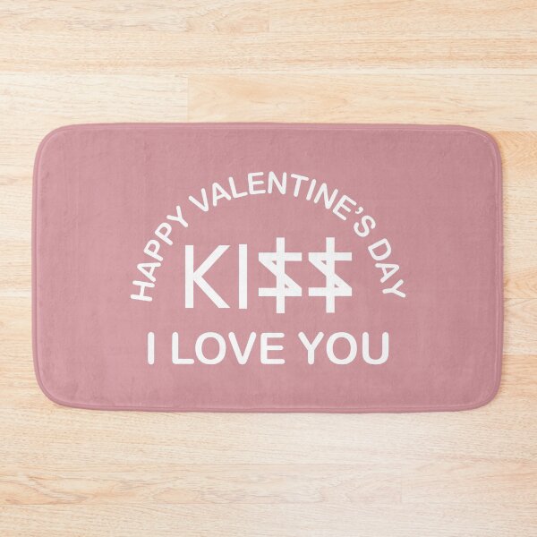Item preview, Minimalist Valentine’s Day T-Shirt – KISS in Pigpen Cipher – Encoded Typography Design designed and sold by SplashTastic.