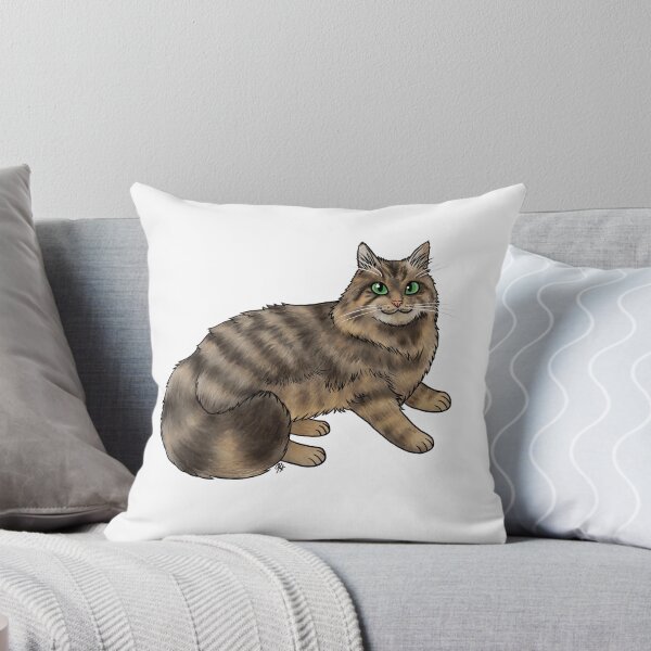 Item preview, Cat - Domestic Longhair - Brown Tabby designed and sold by Jennifer Stolzer.