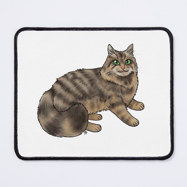 Item preview, Cat - Domestic Longhair - Brown Tabby designed and sold by Jennifer Stolzer.