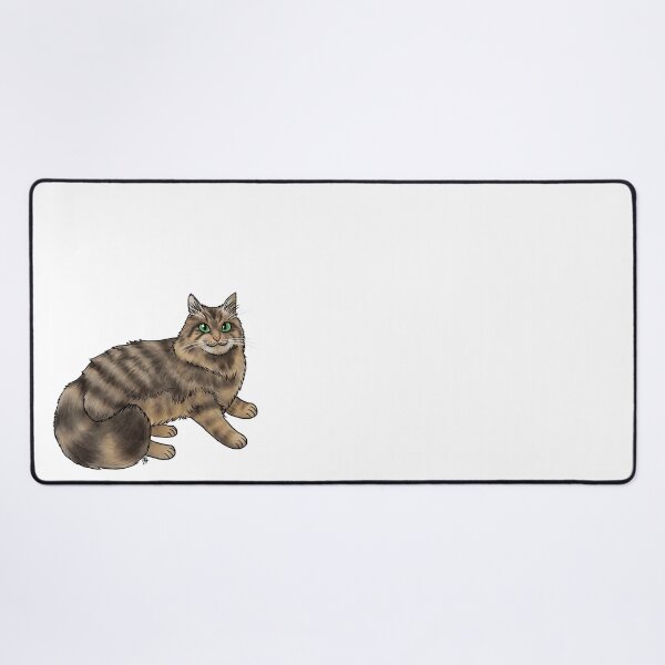 Item preview, Cat - Domestic Longhair - Brown Tabby designed and sold by Jennifer Stolzer.