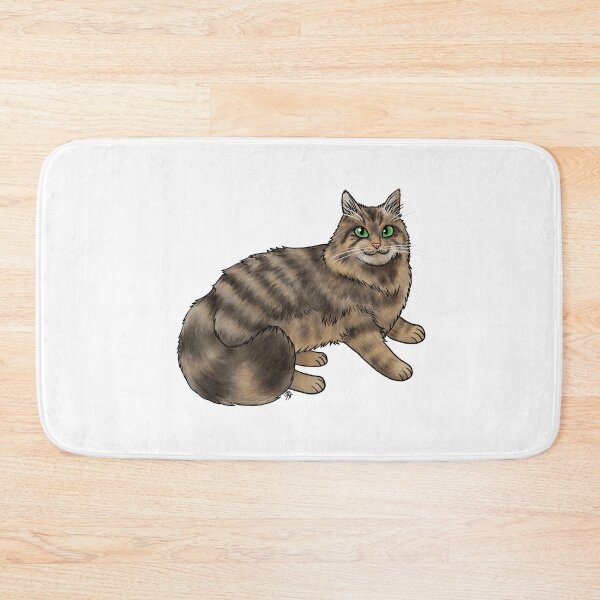Item preview, Cat - Domestic Longhair - Brown Tabby designed and sold by Jennifer Stolzer.