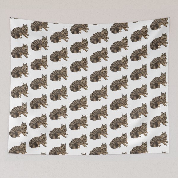 Item preview, Cat - Domestic Longhair - Brown Tabby designed and sold by Jennifer Stolzer.