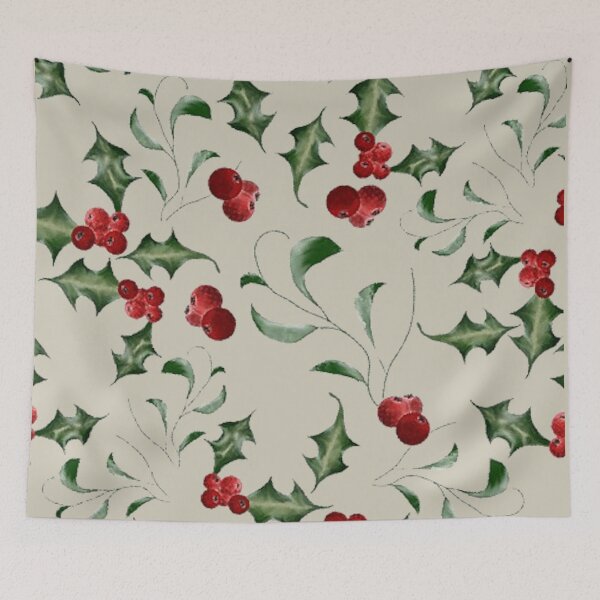 Item preview, A Very Merry Repeat Yuletide Foliage designed and sold by WatercolourLily.