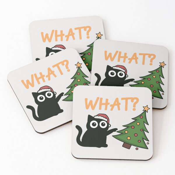 Item preview, Cat Knocked Over Christmas Tree – Funny What Meme designed and sold by TeeJungleStudio.