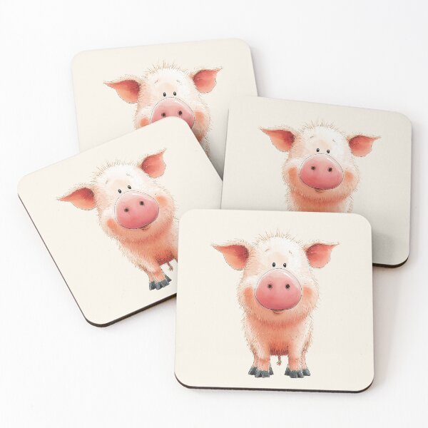 Item preview, Copy of NOSEY PIG ' Norman! ' By Shirley MacArthur designed and sold by Shirley MacArthur Art.
