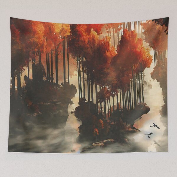 Item preview, Dragon in an autumn forests (upscale 4K) designed and sold by Alexander's.