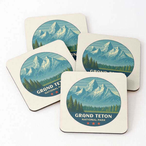 Item preview, Grand Teton National Park Retro Sticker designed and sold by Gideon Emmerich.