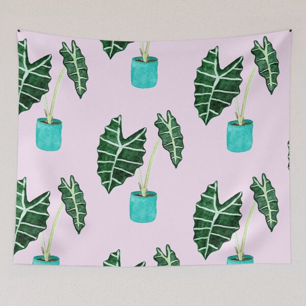 Item preview, Alocasia polly hand-painted with watercolor. designed and sold by Greitas.