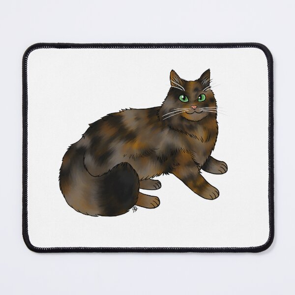 Item preview, Cat - Domestic Longhair - Tortoiseshell designed and sold by Jennifer Stolzer.