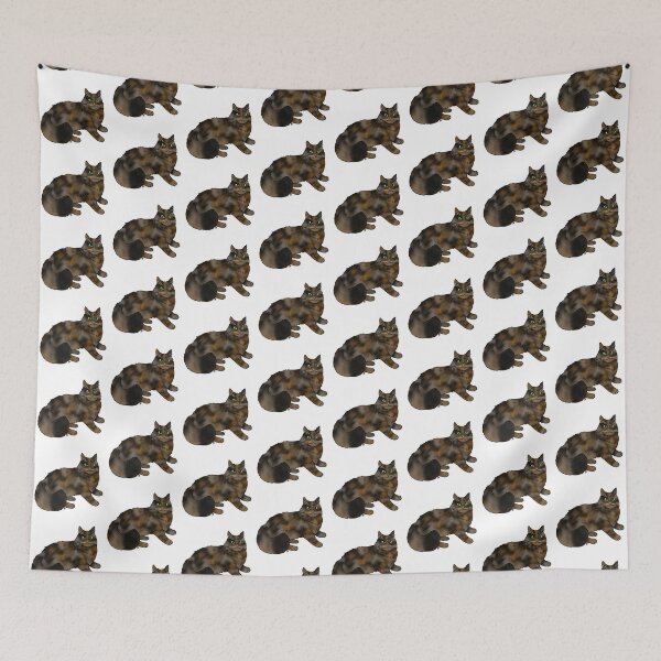 Item preview, Cat - Domestic Longhair - Tortoiseshell designed and sold by Jennifer Stolzer.