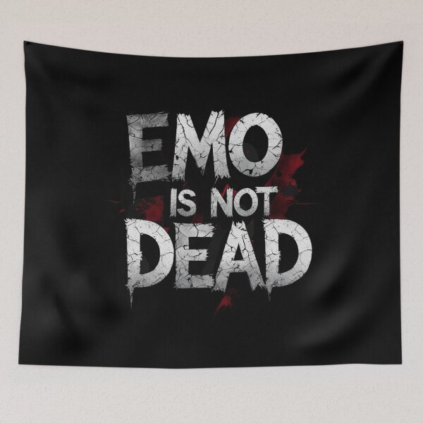 Item preview, Emo Is Not Dead – Dark Emo Typography | Pop Punk Sadcore Aesthetic Shirt designed and sold by Ctrlr.