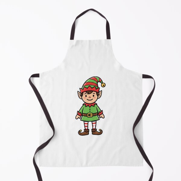 Artikelvorschau, „Cheerful Christmas Elf – Cute Holiday Helper with a Wink“ entworfen und verkauft von KnlDsgn.