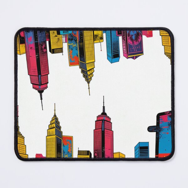 Item preview, Vibrant Pop Art Cityscape: Grunge Neo-Expressionist Urban Chaos Skyline designed and sold by Cherrydora.