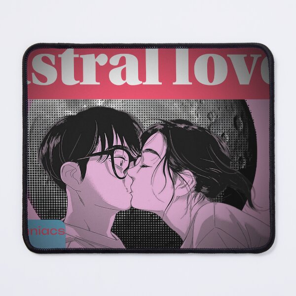 Item preview, Astral Love – Romantic Anime Couple Kiss | Soft Aesthetic Illustration designed and sold by nishanttambadi.