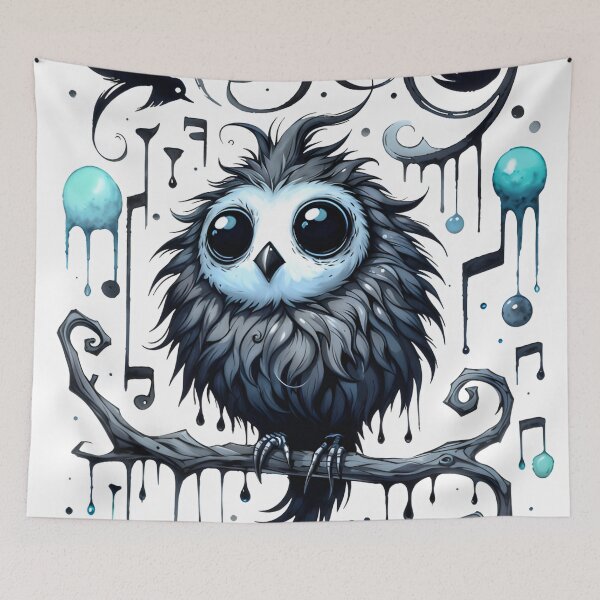 Item preview, Gothic Watercolor Crow Dark Fantasy designed and sold by RubisLeaf.