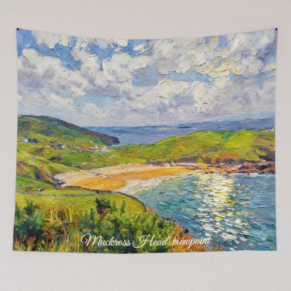 Item preview, Muckross Head Viewpoint Kilcar Co Donegal oil painting format designed and sold by OliDesigns.