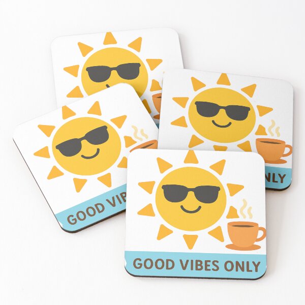 Item preview, Good Vibes Only T-Shirt - Funny Positive Caffeine Lover Gift designed and sold by LLM-SHOP.