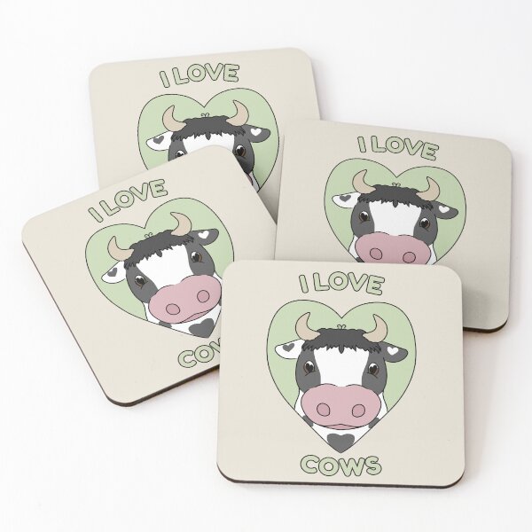 Item preview, I LOVE COWS Cute Gift for Cow Lovers designed and sold by HugSomeNettles.