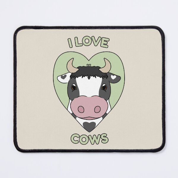 Item preview, I LOVE COWS Cute Gift for Cow Lovers designed and sold by HugSomeNettles.