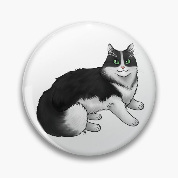 Item preview, Cat - Domestic Longhair - Tuxedo designed and sold by Jennifer Stolzer.