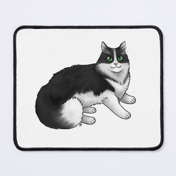 Item preview, Cat - Domestic Longhair - Tuxedo designed and sold by Jennifer Stolzer.