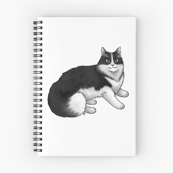 Item preview, Cat - Domestic Longhair - Tuxedo designed and sold by Jennifer Stolzer.