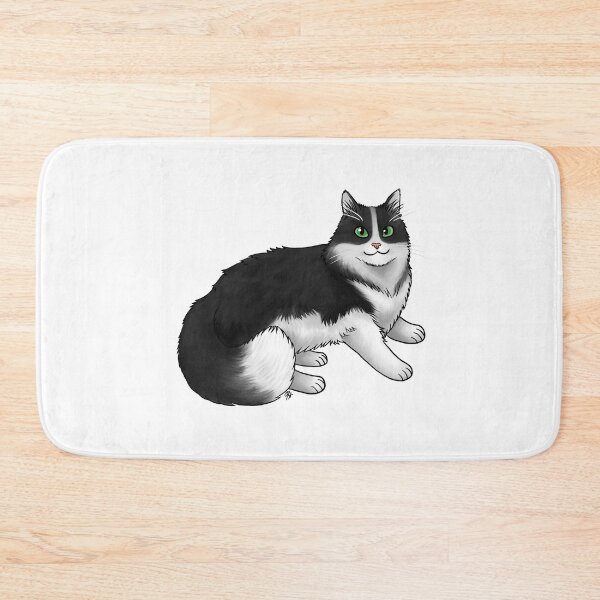 Item preview, Cat - Domestic Longhair - Tuxedo designed and sold by Jennifer Stolzer.