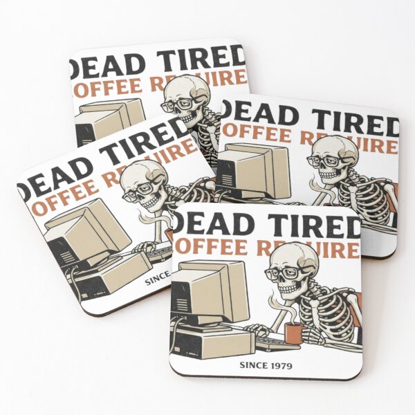 Item preview, Dead Inside But Caffeinated T-Shirt -Skeleton Coffee Work Humor  designed and sold by LLM-SHOP.