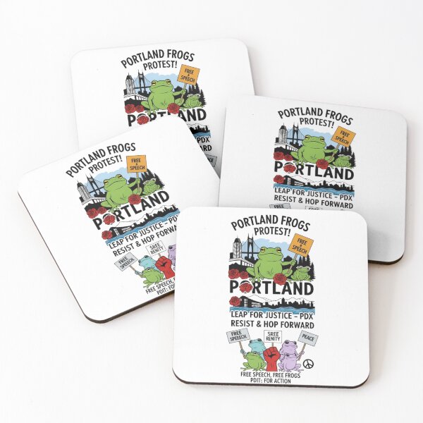 Item preview, Portland Protest Frogs – Free Speech & urban art designed and sold by w66aboo.