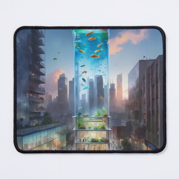 Item preview, Aquatic Skyscraper in Urban Oasis designed and sold by NeowallsCo.