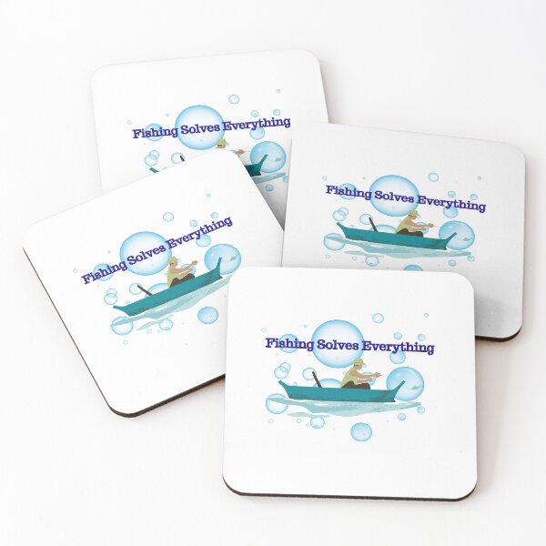 Item preview, Fishing Solves Everything – Funny Fisherman Gift designed and sold by MSHobbies.