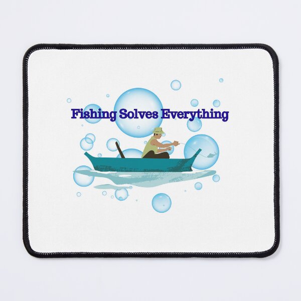 Item preview, Fishing Solves Everything – Funny Fisherman Gift designed and sold by MSHobbies.