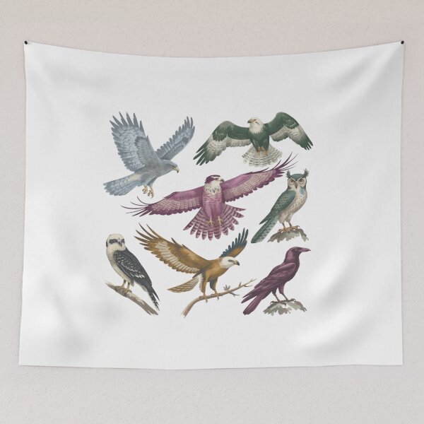 Item preview, Retro Birds Of Prey Field Guide Kids, 90s Hawk, Owls Nature Scene, Natural Boho Toddler, Youth designed and sold by DesignDenDo ⭐⭐⭐⭐⭐.