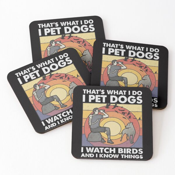 Item preview, Birdwatching, Dog Lover Gift, I Watch Birds & Know Things designed and sold by DesignDenDo ⭐⭐⭐⭐⭐.