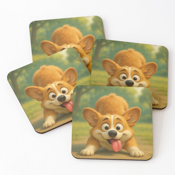 Item preview, Yoga Dog Illustration – Funny Corgi “I’m Down, Dog!” Quote designed and sold by Darlin8888.