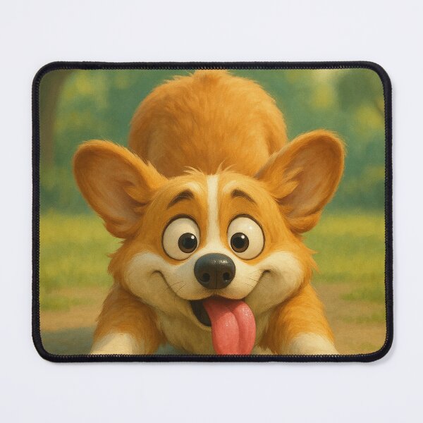 Item preview, Yoga Dog Illustration – Funny Corgi “I’m Down, Dog!” Quote designed and sold by Darlin8888.