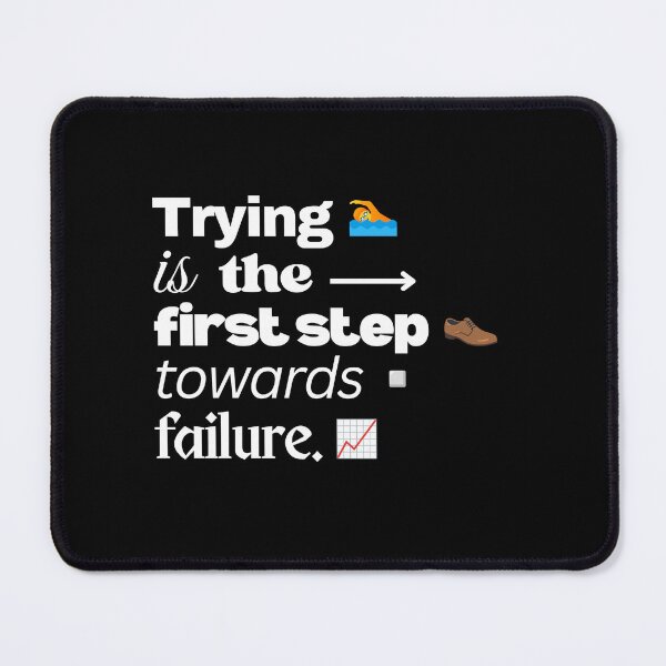 Item preview, Try and Failure Demotivational Quotes designed and sold by moyjoystudio.