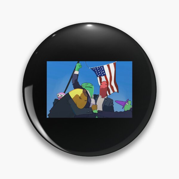 Item preview, Smiling Friends Mr Frog Donald Trump Shooting designed and sold by hammefatal.