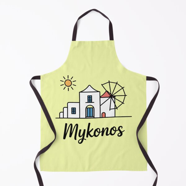 Item preview, Minimal Mykonos Line Art – Sticker & T-shirt Design designed and sold by Timeless Design.