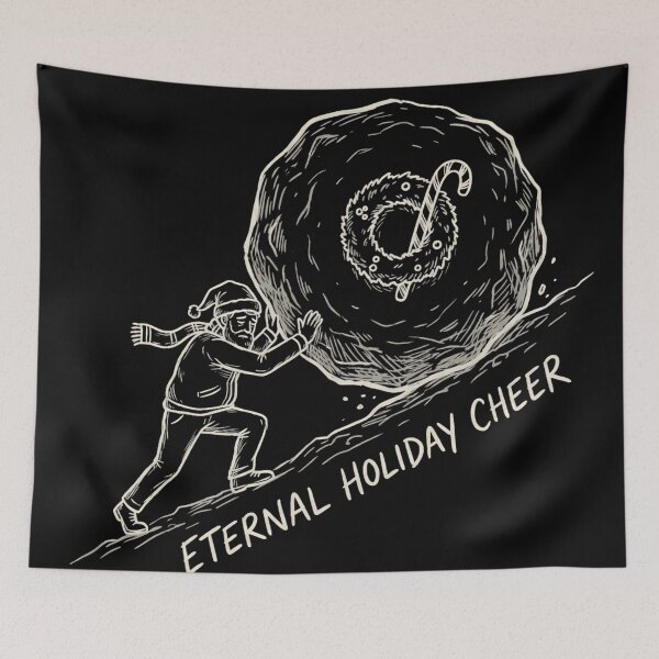 Item preview, Eternal Holiday Cheer – Existential Christmas Humor designed and sold by SoulenCify.