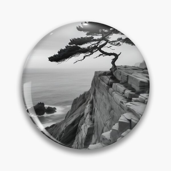 Item preview, Pine tree on cliff edge designed and sold by NeowallsCo.
