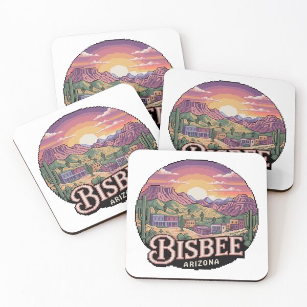 Item preview, Bisbee Arizona Pixel Art Landscape designed and sold by CircinusStore.