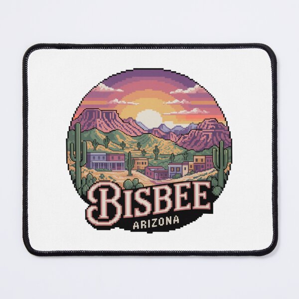 Item preview, Bisbee Arizona Pixel Art Landscape designed and sold by CircinusStore.