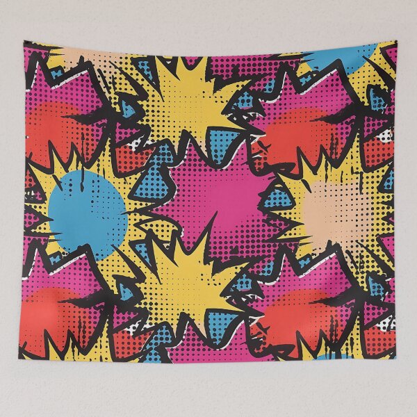 Item preview, Vibrant Pop Art Graffiti Seamless Pattern 08 designed and sold by CharlieDesings.